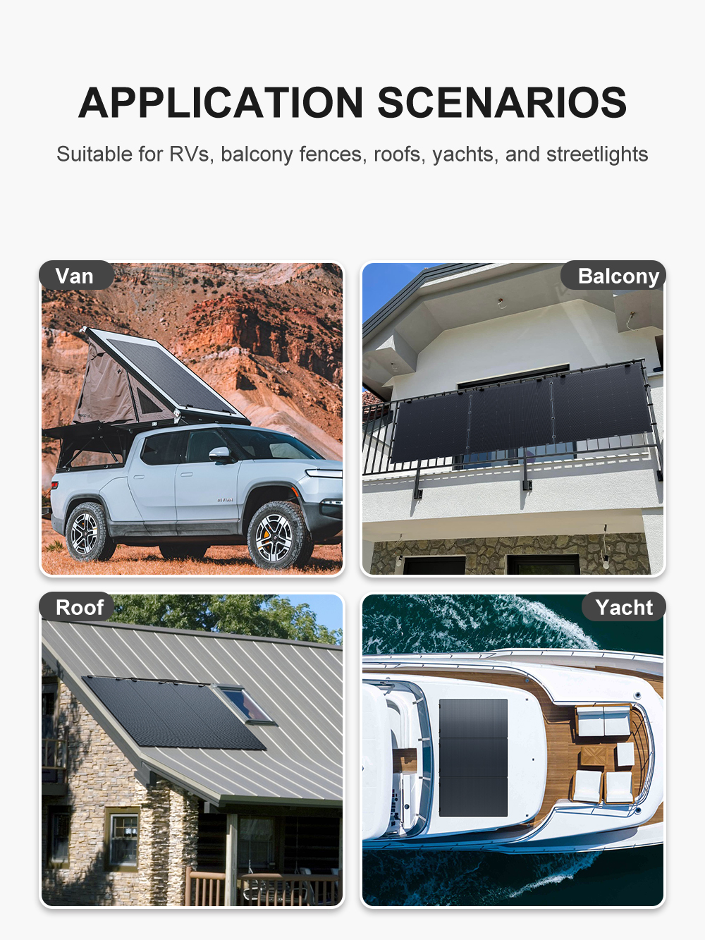 Båd solpaneler - Køleskabspakken – flexible solceller til din båd - uden batteri - off grid - Billede 5
